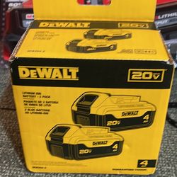 Dewalt Lithium Ion Battery Two Pack # 4+4