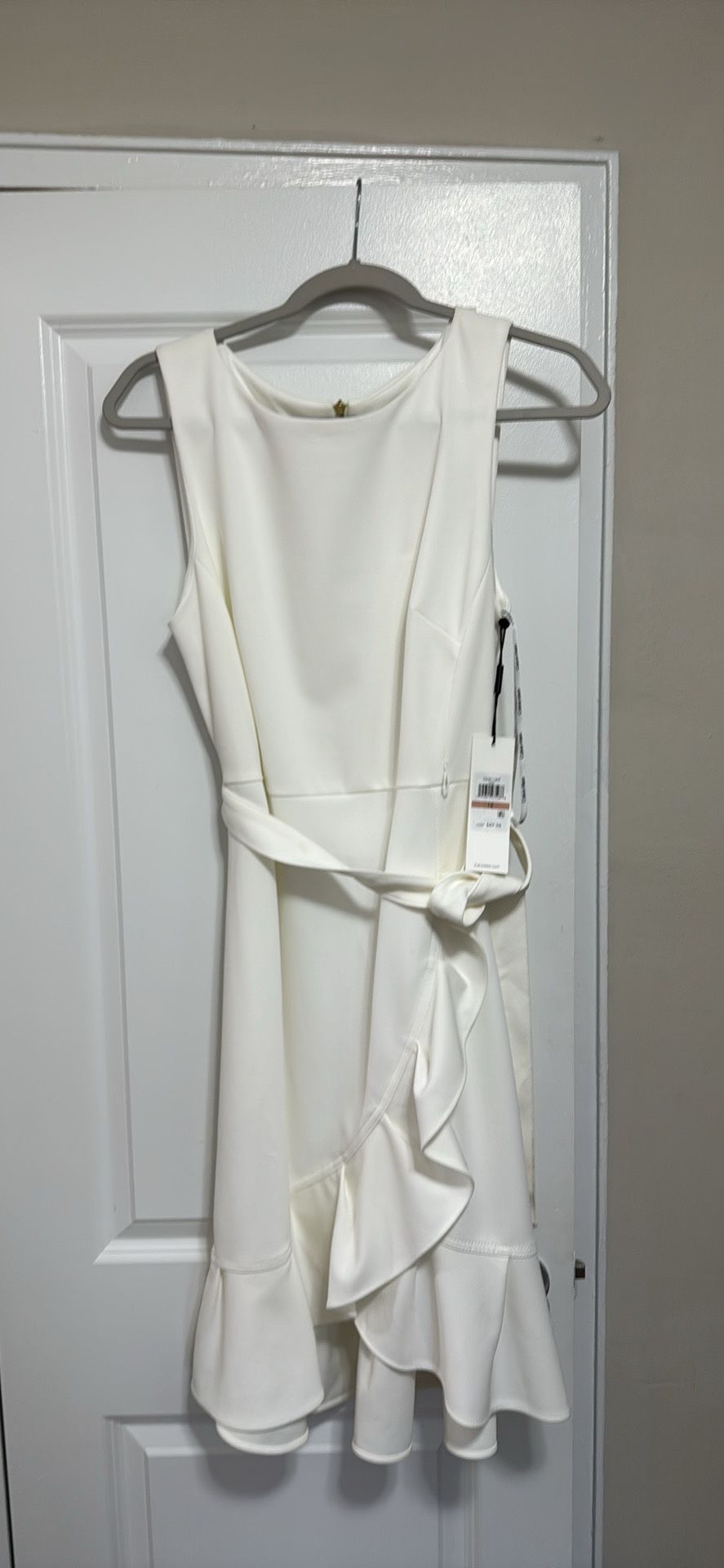 New White Calvin Klein Dress - Size 12