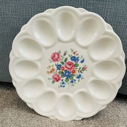 Antique Deviled Egg Platter