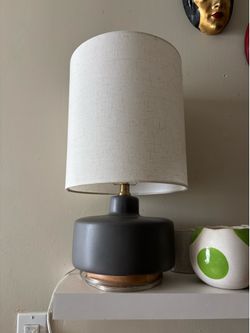 Gray table lamp