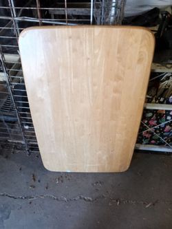 Collapsible wood table