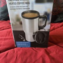 Brookstone 13 Oz. Heated Coffee Mug