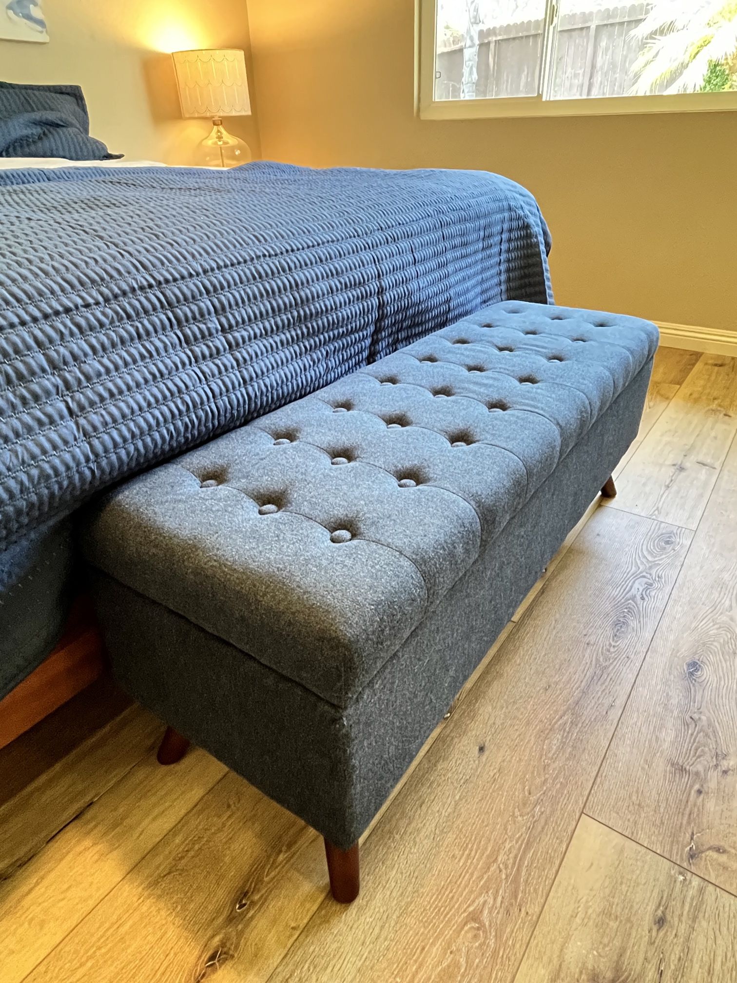 Threshold | Arthur Tufted Storage Bench (Blue)