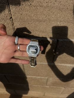 Moissanite G-Shock DW-5600 (Passes Diamond Tester)