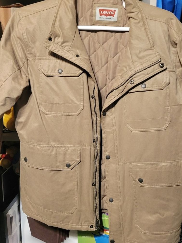 Levis Mens Jacket XL Tan