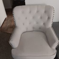 White Single Couch