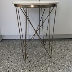 Marble Top End Table