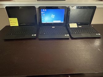 Lot Of 3 HP Mini Laptops- Need Batteries 
