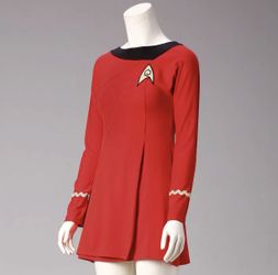 Star Trek female duty costume tos red dress cosplay costume sizes Medium, Extra large