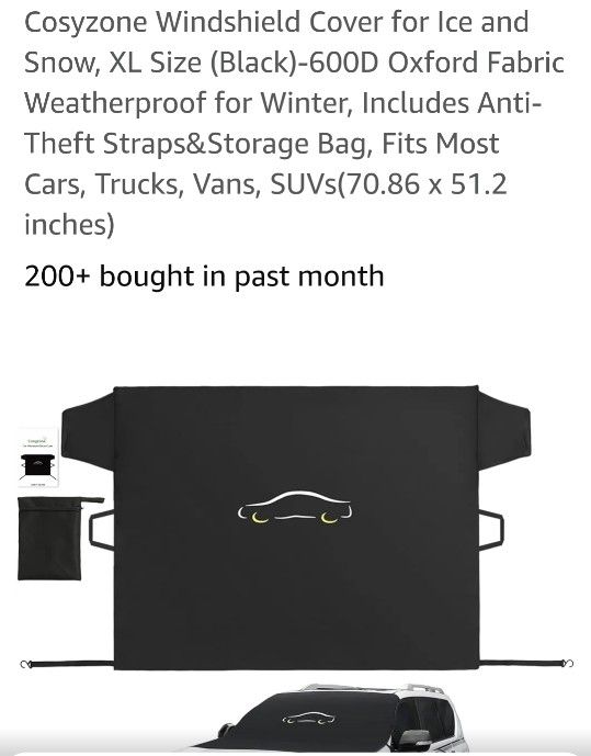 Windshield Cover For Snow 