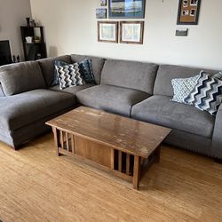Large Costco Sectional & Ottoman