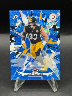 2025 Topps Resurgence Blue Surge #180 Jack Sawyer RC Auto #/99