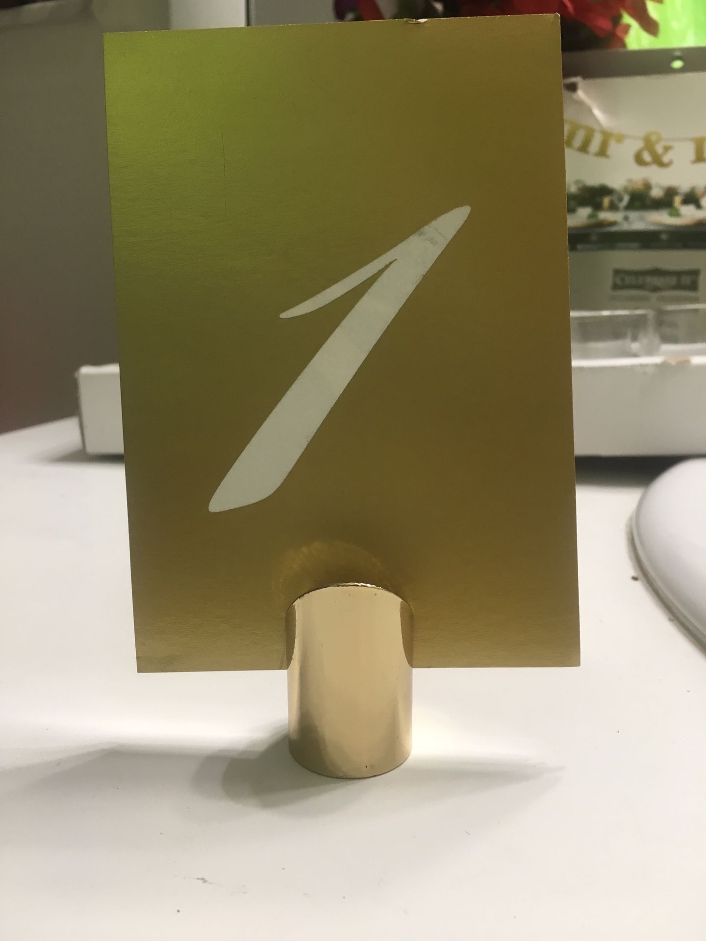 25 pieces Davidtutera table numbers. #1-25