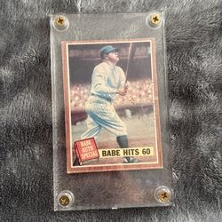 Babe Ruth hits 60 PSA 8 Card