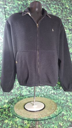 VINTAGE Polo Ralph Lauren Mens Large Full Zip Fleece Lined Winter Jacket Large