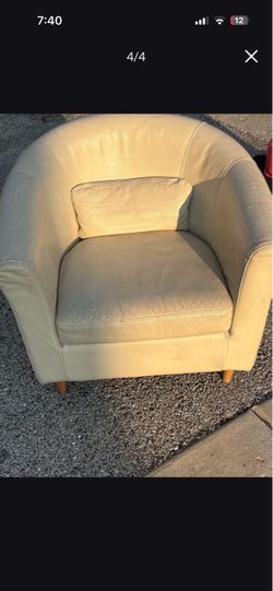 Ikea cream Leather seat