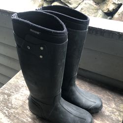 Bogs Neo-Tech Tall Black Boots Waterproof Kettering Rain -15 degree Boots Sz W9