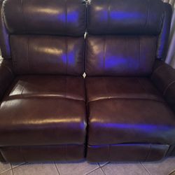Brown Leather Recliner