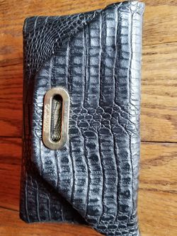 JIMMY CHOO LEATHER CLUTCH