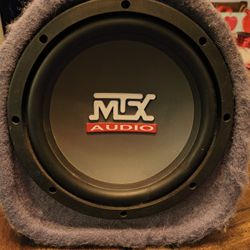 Powered Bass Subwoofer MTX Road Thunder Bass Tube