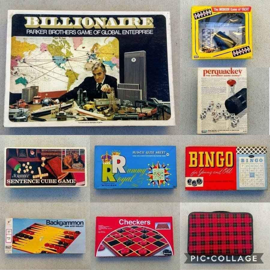 9 classic vintage retro table family board games game