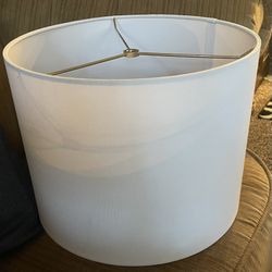 White lamp shade