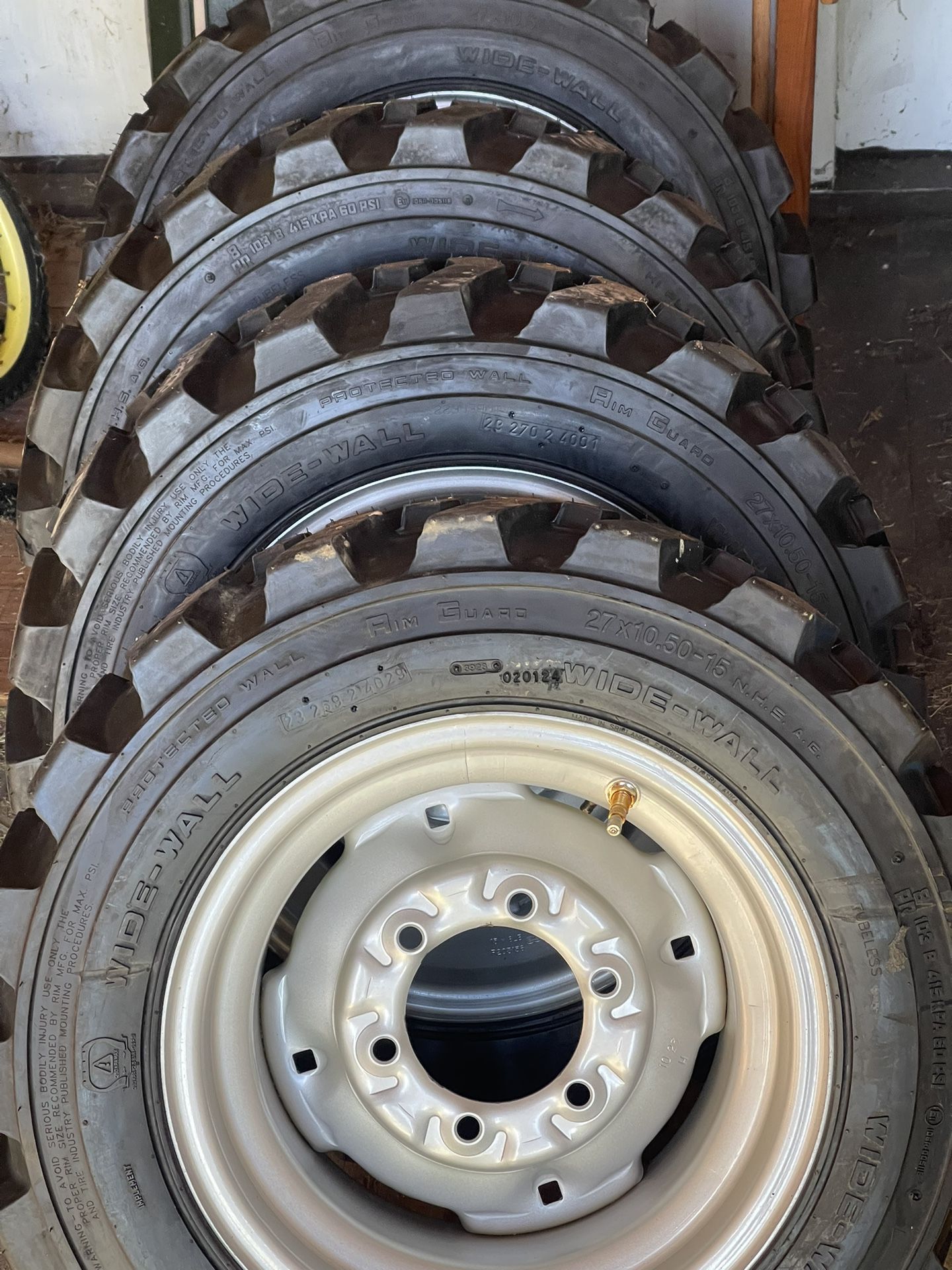 Bobcat/forklift Foam Filled Tire Set