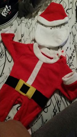 12 months Santa outfit