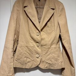 Tan Corduroy H&M Blazer Size 8 With pockets