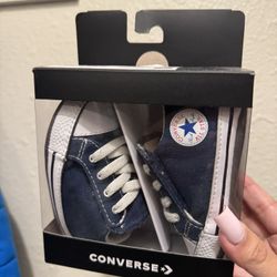 Navy Blue Infant Converse 