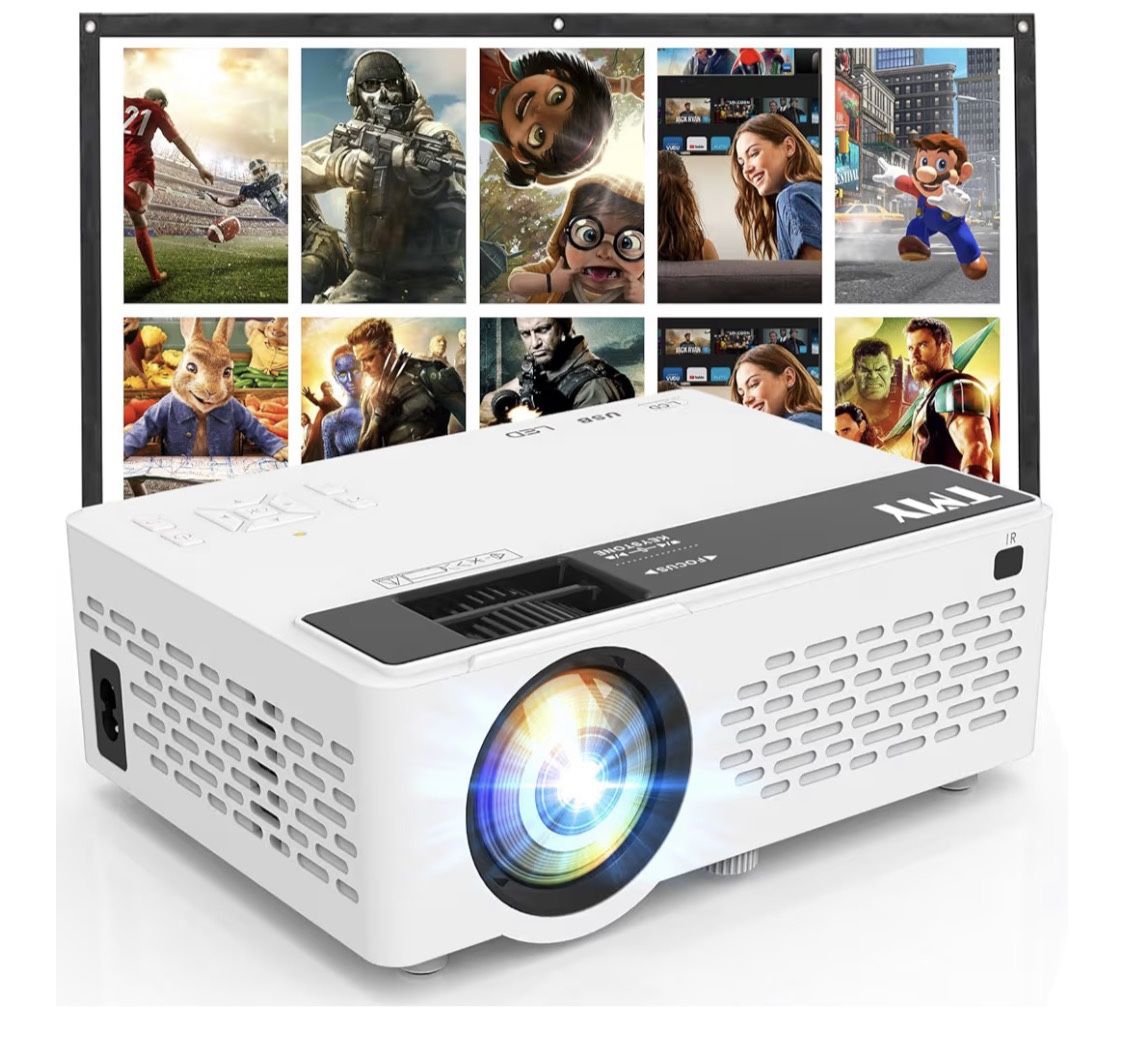 1080P Mini Projector with Screen Included 