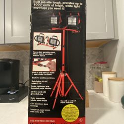 2-Craftsman Work Lights With Tripods