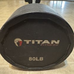 80 Pound Curl bar 