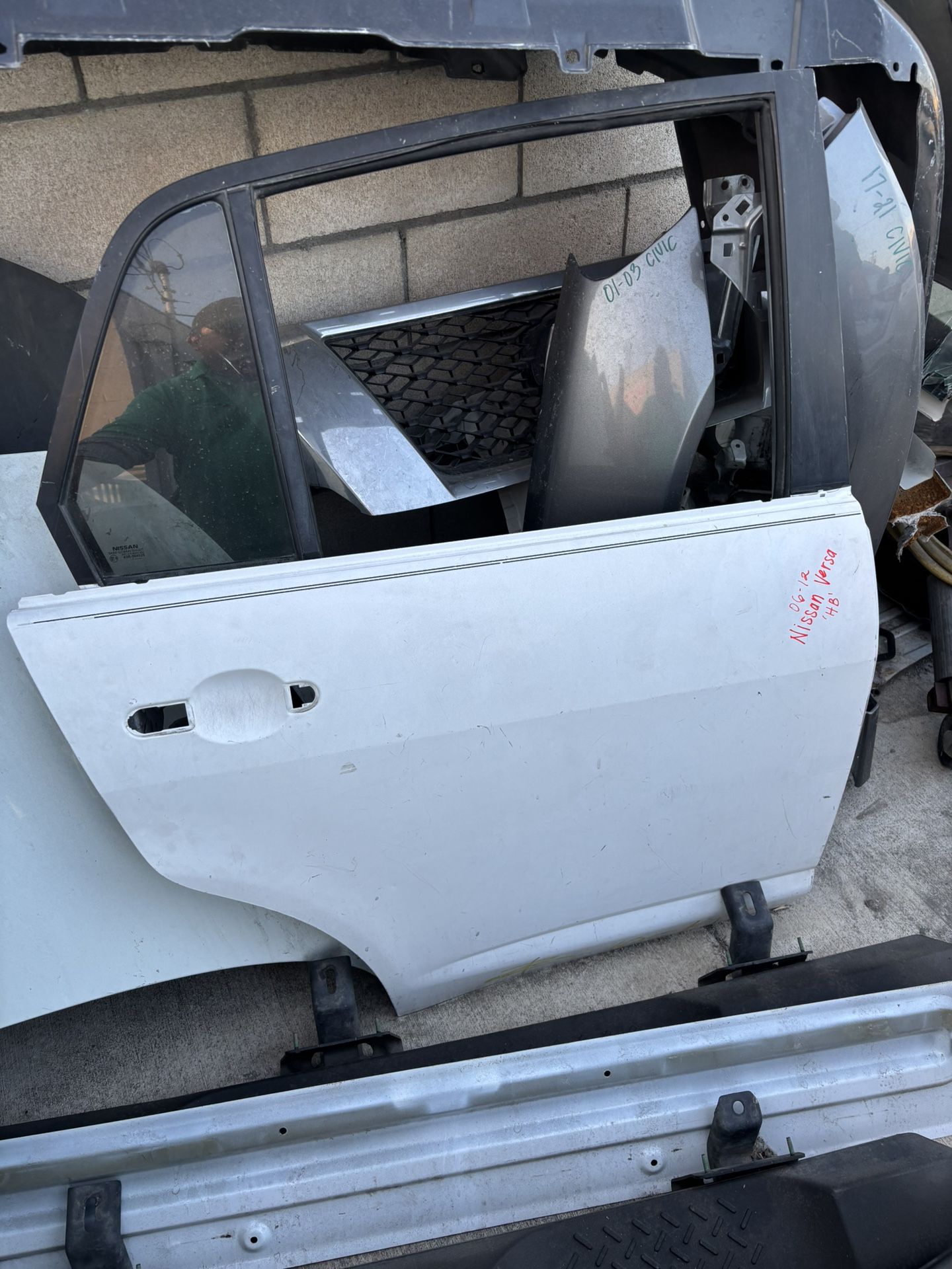 06-12 Nissan Versa Sedan Right Side Rear Door / Shell