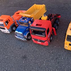 There's A Lot Of Used Bruder Trucks 