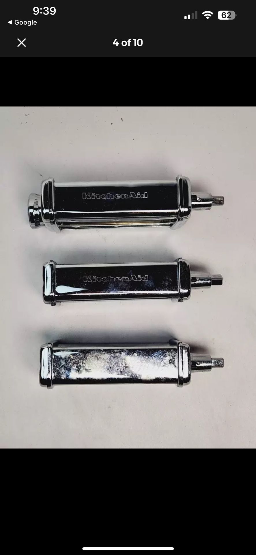 NIB Kitchen aid 3 Piece Pasta Roller & Cutter Home & Garden