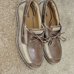 Timberland Men’s Leather Casual Boat Shoes, Size 11