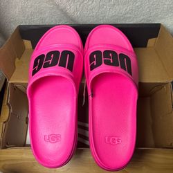UGG Wilcox Slide pink and black slides #UGG