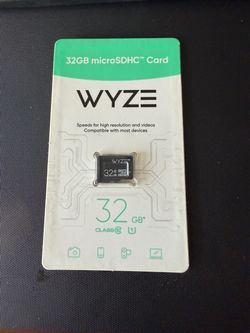 NEW Wyze Expandable Storage 32GB MicroSDHC Card Class 10 Black