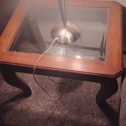 Two end tables, one long table