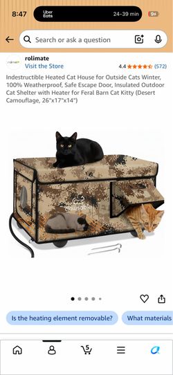 Heated Cat House for Outside Cats