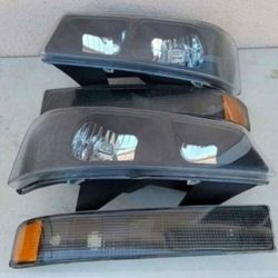03-14 Chevrolet Express Gmc Savana 03-23 E Express Savana Headlights Luces Micas Calaveras Faros Faroles Focos Headlamps Chevy 