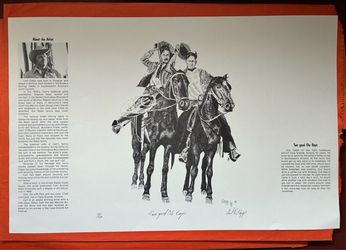 Carl Clapp "Ranch Women" & “Two Good Ole Boys” Signed Limited Edition Print