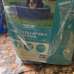 HEART TO TAIL LARGE COLLAPSIBLE PET POOL