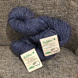 Lot Of 2 Ballybrae Yarn Brunswick Unscoured Wool 226 Moors Tweed USA 