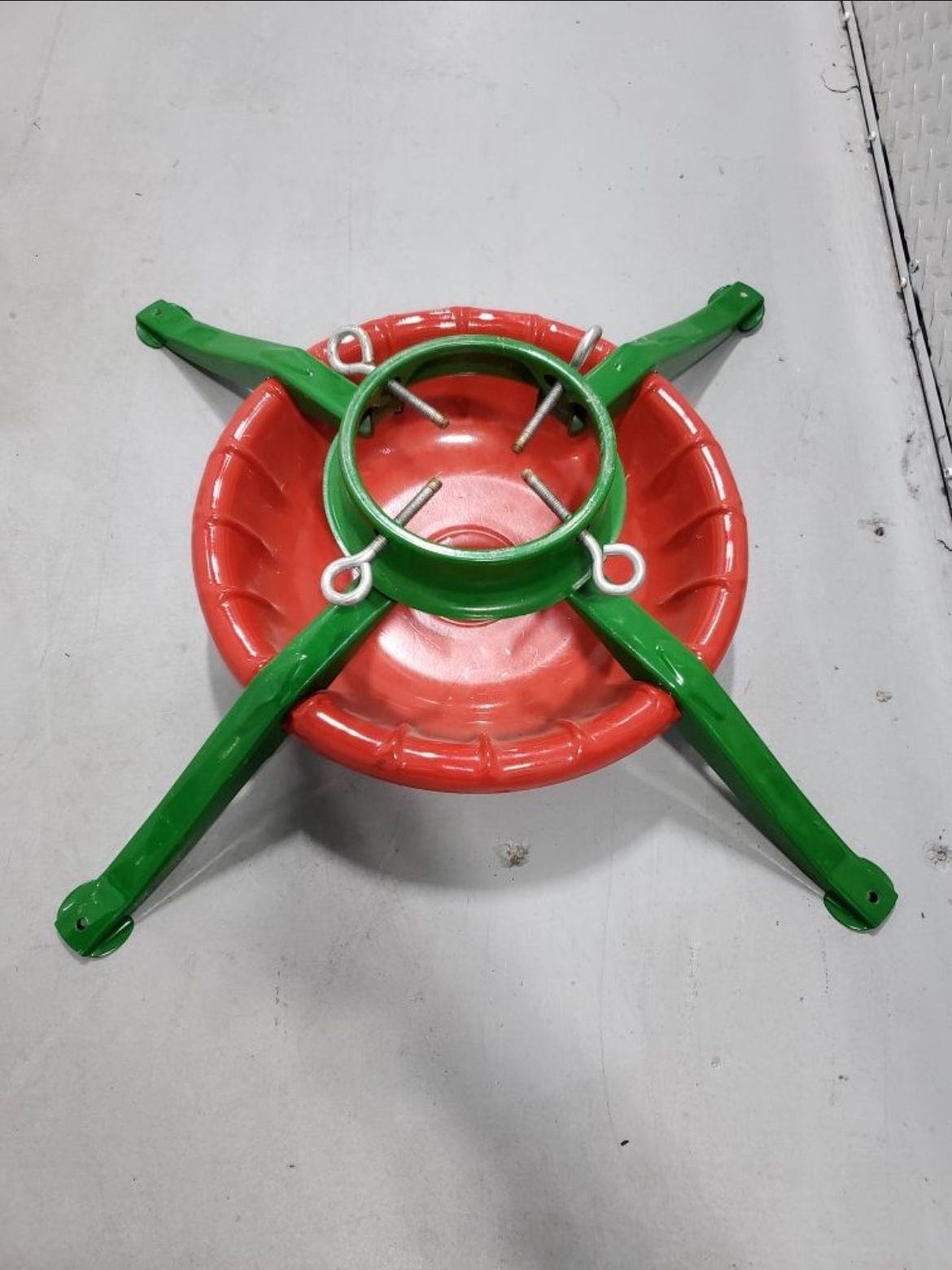 Steel crismas tree stand..