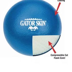Best-Selling Gator Skin Dodgeballs - Soft Foam, No Sting, White-6 Pack