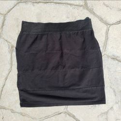 Cotton On Black High Waist Bodycon Mini Skirt Size Small
