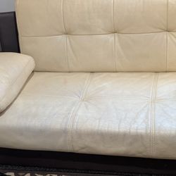 Made In Italy Leather Love Seat 
