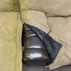 Couch Leather With Covering 